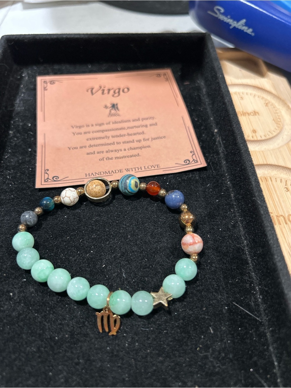 Virgo zodiac stretch bracelet